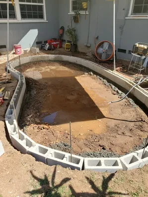 Window Koi pond construction-0